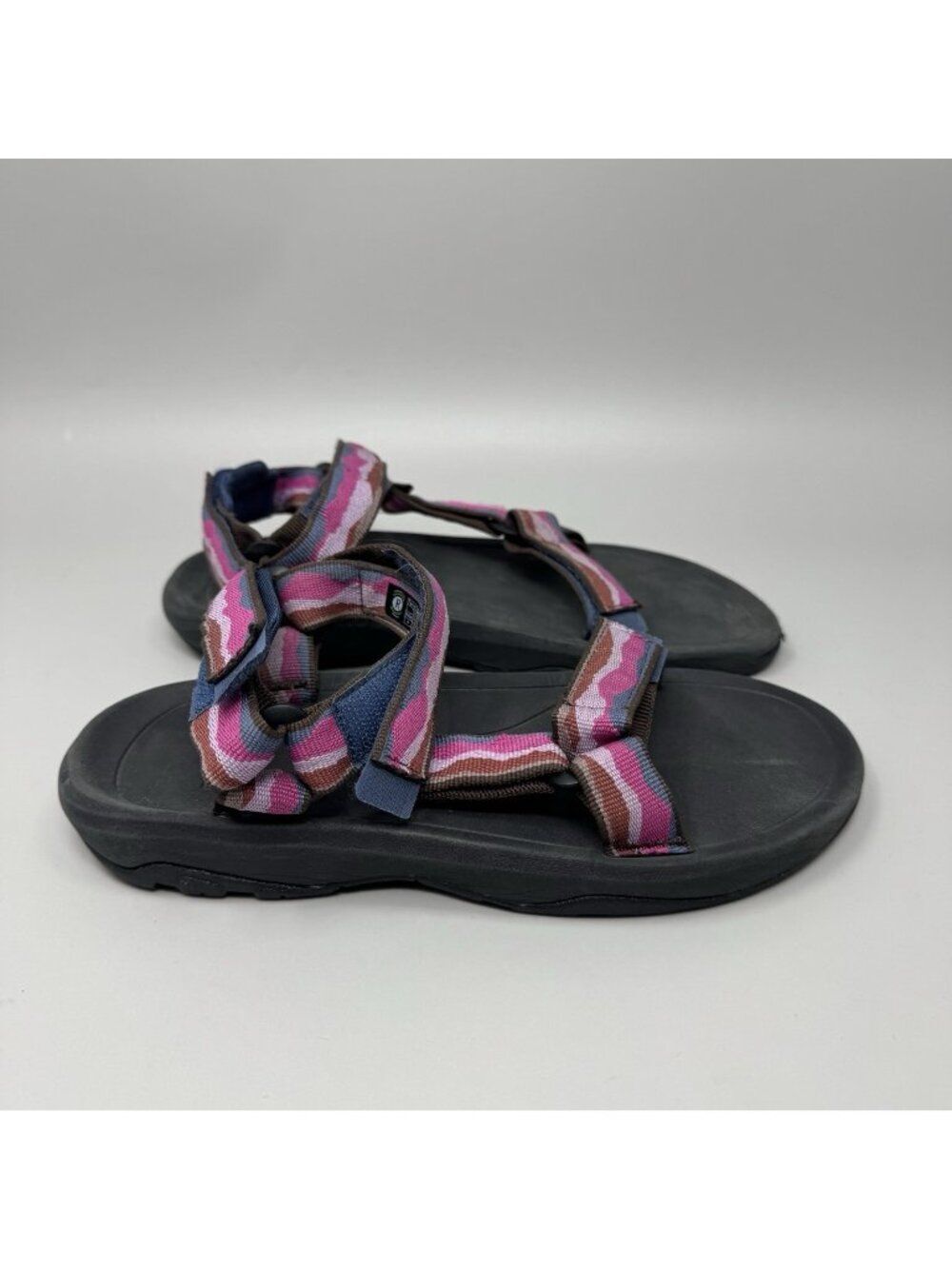 Teva Shoes Girls Size 4 Multi Color Sport Sandals Hook & Loop Hiking 1019390Y